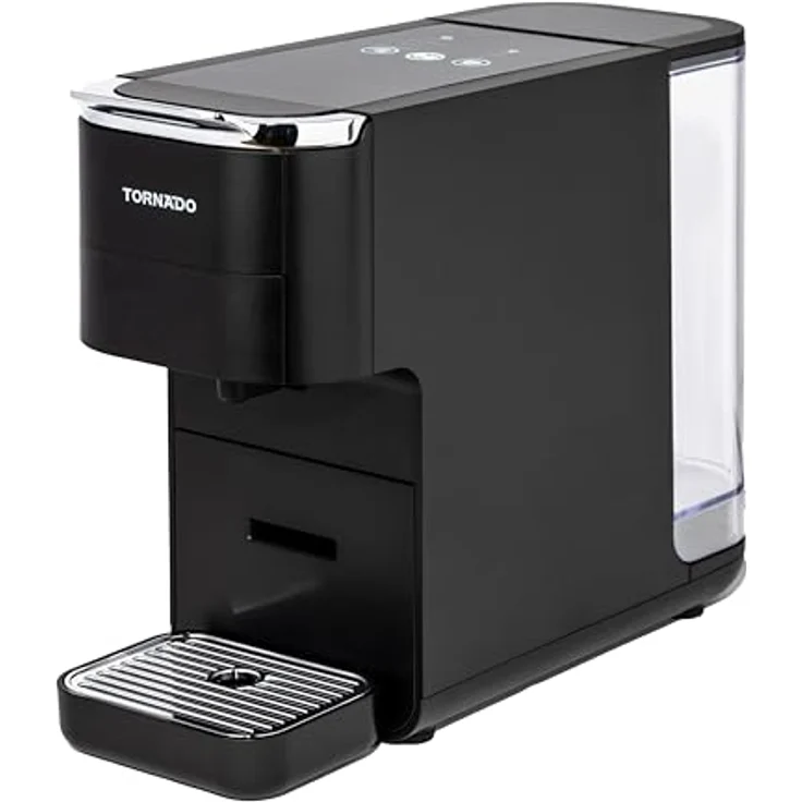 Tornado TCM-7042-GS 5 in 1 Multi-Kapsel-Kaffeemaschine, bereitet Nespresso Original, Kaffeepulver, Lavazza Blue, ESE-Pads und Dolce Gusto zu – Bild 2
