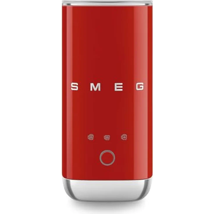 Smeg MFF02RDEU Milchaufschäumer, 50er Jahre Design mit keramisch beschichtetem Innenraum, für heiße und kalte Milchvarianten – Bild 1