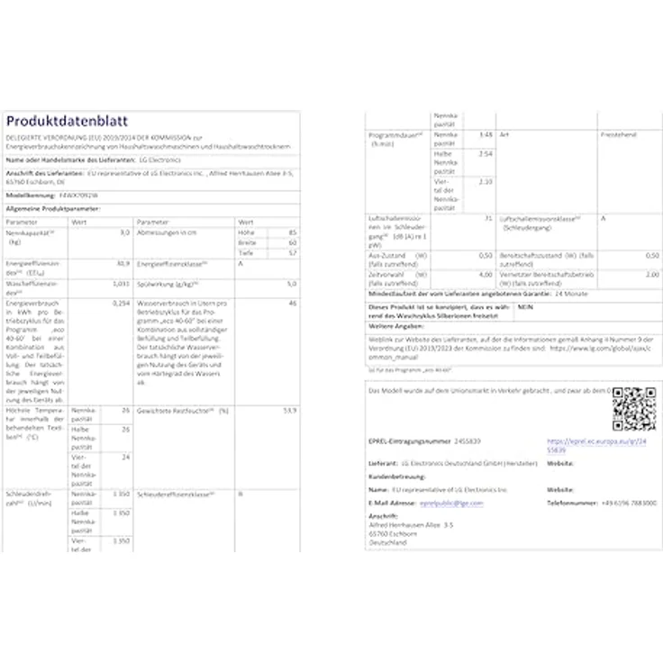 LG F4WX7092W Waschmaschine 9kg mit AquaLock, Steam Funktion und ThinQ TurboWash in Weiß – Bild 15