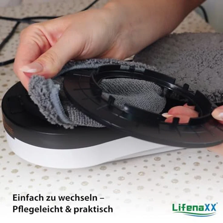 Lifenaxx LX-055 Ersatzpads, 10 Stück Mikrofaser-Reinigungspads mit hoher Schmutzaufnahme, langlebig & passgenau – Bild 8