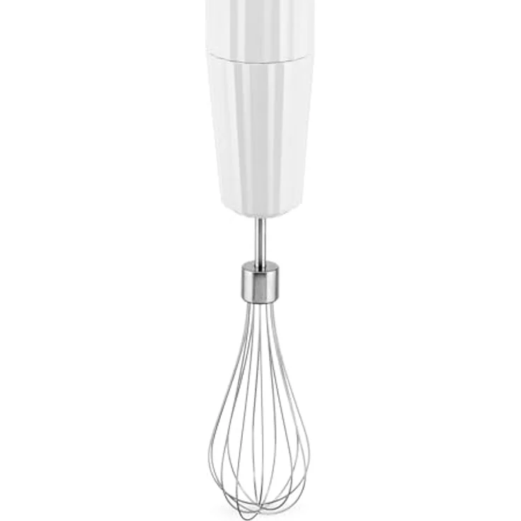 Alessi Plissé Handmixer Set, weiß - 500 Watt, 2 Geschwindigkeitsstufen, inklusive Zubehör – Bild 5