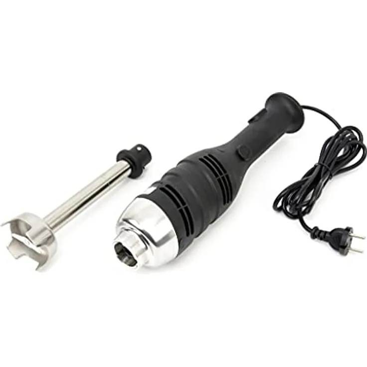 Maxima Gastro Stabmixer 20 cm Welle, 280W, leistungsstarker Motor mit variabler Geschwindigkeitsregelung, Schwarz