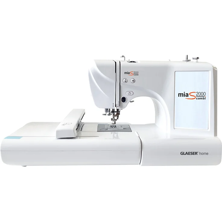 GLAESERhome miaS2000combi Stick- & Nähmaschine, 96 Stick-Designs, 7 Zoll LCD-Touchscreen – Bild 1