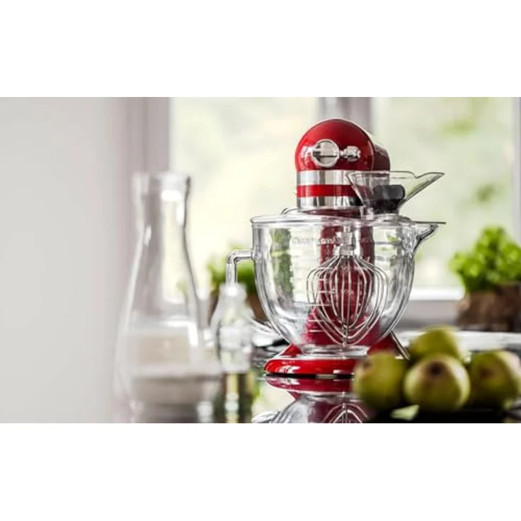 Kitty Professional Profi-Spritzschutz Zuhälter für Kitchen Aid 6,6 und 6,9 Liter Küchenmaschinen | 360° Rundum-Schutz | Verschließbarer Aufsteck-Trichter | Hochwertiges Tritan | Transparent – Bild 3