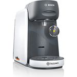 Tassimo Finesse Kapselmaschine TAS16B4 Kaffeemaschine by Bosch, 70 Getränke, intensiverer Kaffee auf Kopfdruck, Abschaltautomatik, perfekt dosiert, platzsparend, 1400 W, 0,7l, weiß/dunkelgrau