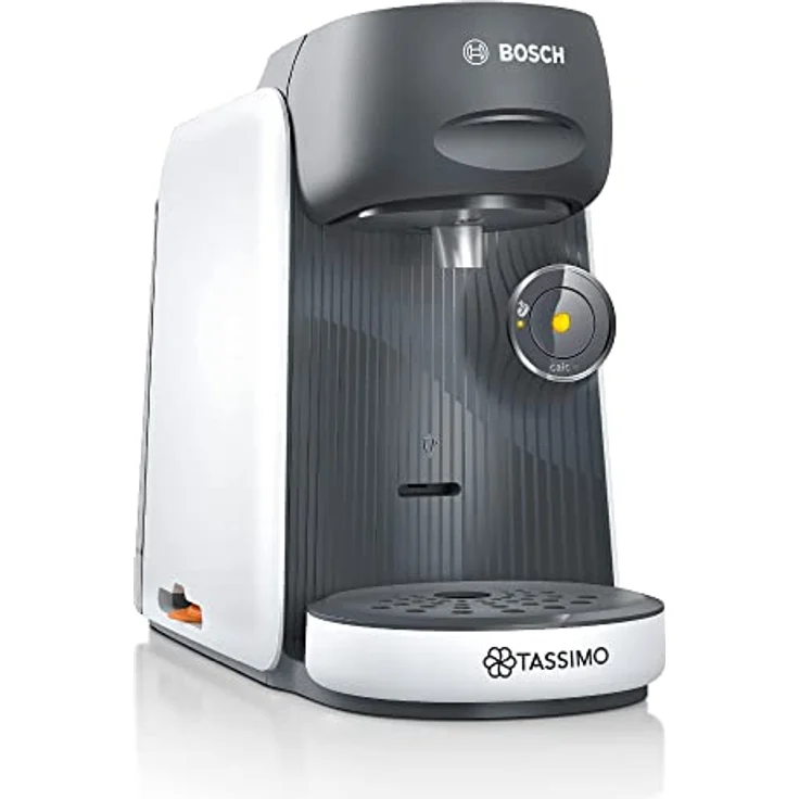 Tassimo Finesse Kapselmaschine TAS16B4 Kaffeemaschine by Bosch, 70 Getränke, intensiverer Kaffee auf Kopfdruck, Abschaltautomatik, perfekt dosiert, platzsparend, 1400 W, 0,7l, weiß/dunkelgrau – Bild 1