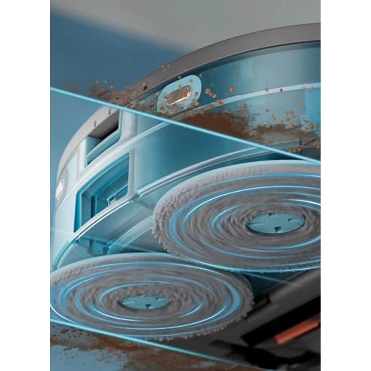 Philips Nass-Trocken-Saugroboter XU5100/10 5000 Series, 10.000 Pa Saugkraft, doppelter Wischmopp, inkl. Entleerungsstation, LDS-Radarnavigationssystem, HomeRun App, mit Beutel – Bild 4