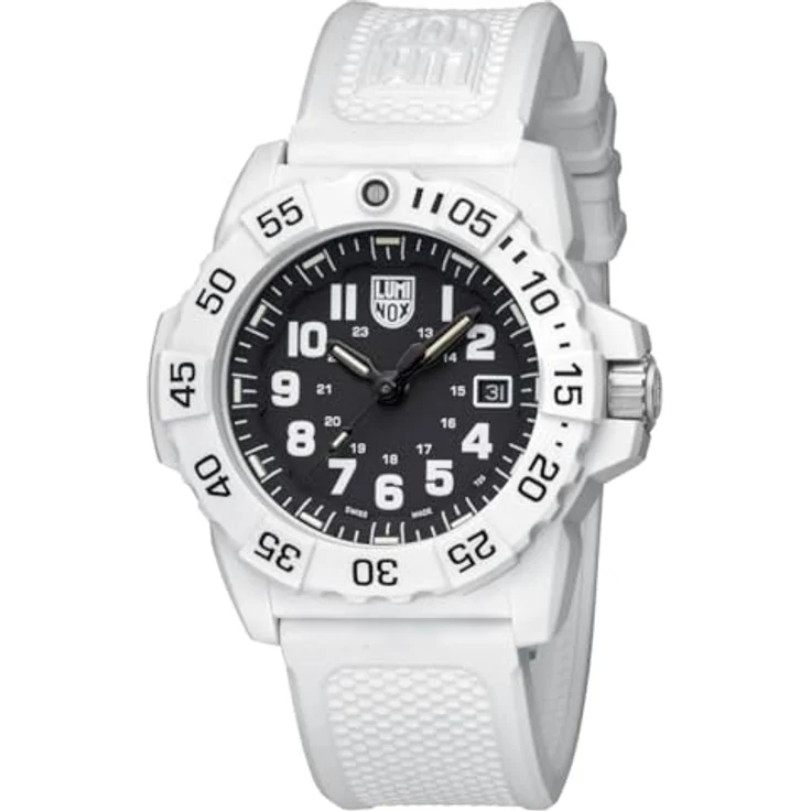 Luminox XS.4231.Set, Herren Analog Uhr mit Schweizer Quarzwerk, 45 mm CARBONOX Gehäuse, Silikonarmband, Wasserdicht bis 20 bar, Luminox Light Technology – Bild 3