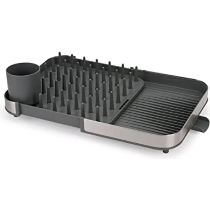 Joseph Joseph Duo Expanding Abtropfgestell mit abnehmbarem Besteckhalter, Abtropfstutzen, Edelstahl – Bild 2