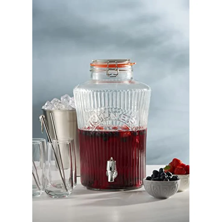 Kilner Vintage Getränke-Spender, durchsichtig, 19 x 25 x 30 cm, 5 Liter – Bild 10