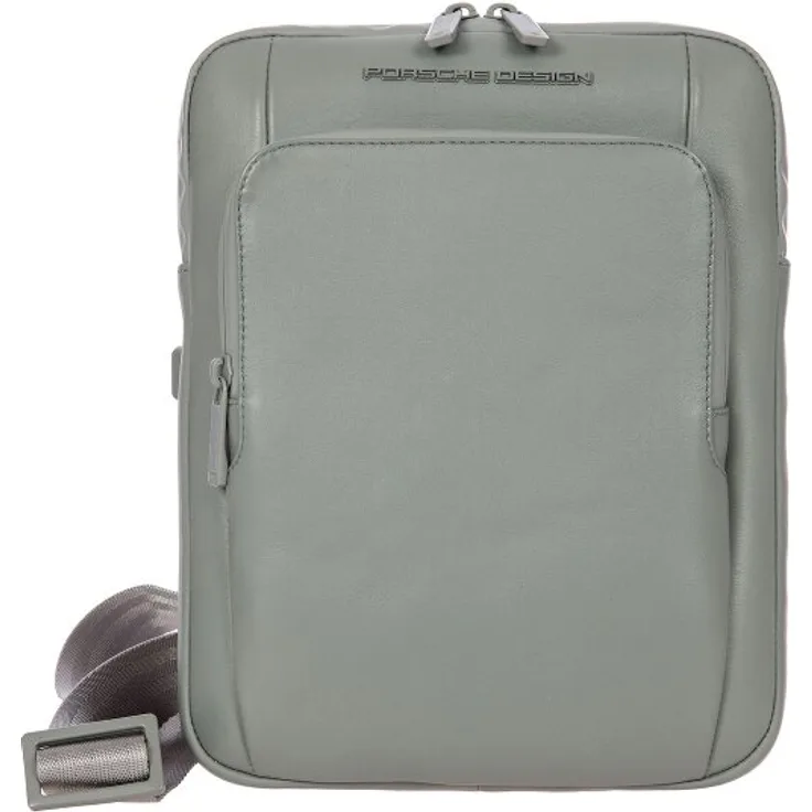 Porsche Design Roadster Umhängetasche, 100% Leder, 21 cm x 7 cm x 27 cm, grün
