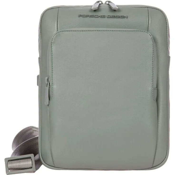 Porsche Design Roadster Umhängetasche, 100% Leder, 21 cm x 7 cm x 27 cm, grün