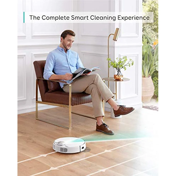 Eufy RoboVac L70 Sauroboter mit Wischfunktion, 150 min Akkubetrieb, Lasernavigation, App- und Sprachsteuerung, weiß – Bild 5