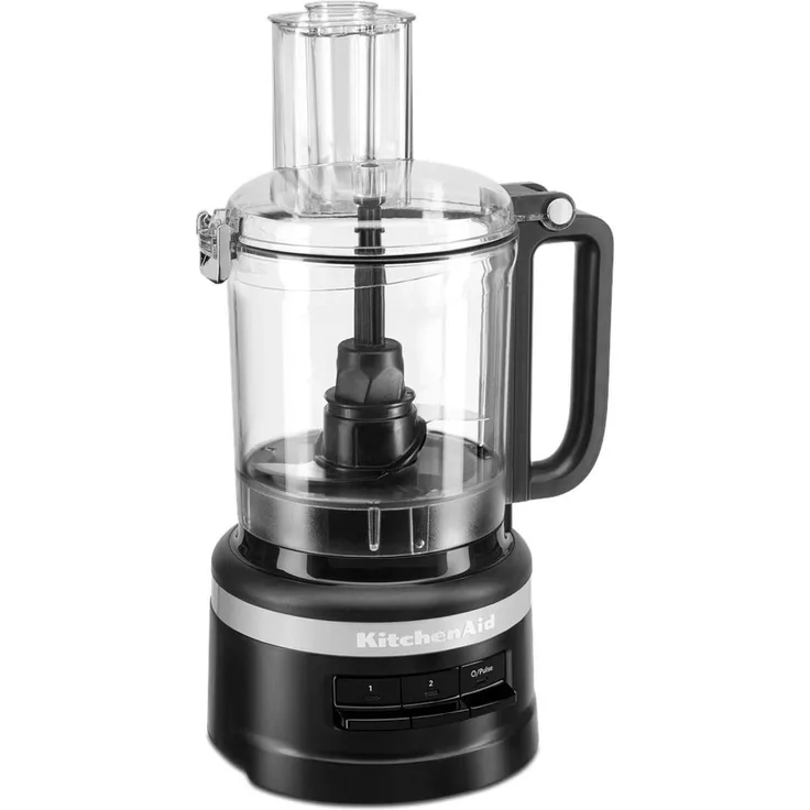 KitchenAid 5KFP0921EBM, Universalzerkleinerer in mattschwarz mit 2,1 Litern Schüsselkapazität, 250 Watt Leistung, vielseitige Funktionen und spülmaschinenfeste Teile