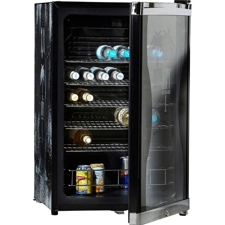 Husky HUS-HC 150 Flaschenkühlschrank, Kühlteil 115 l, freistehend, Breite 54 cm, Frontdekor schwarz – Bild 3