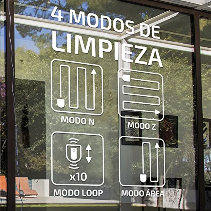 Cecotec Conga WinRobot Excellence 970 Vollautomatischer Universell Einsetzbarer Fensterreinigungsroboter 4 Putzmodi 5 Potenzen 75W – Bild 5