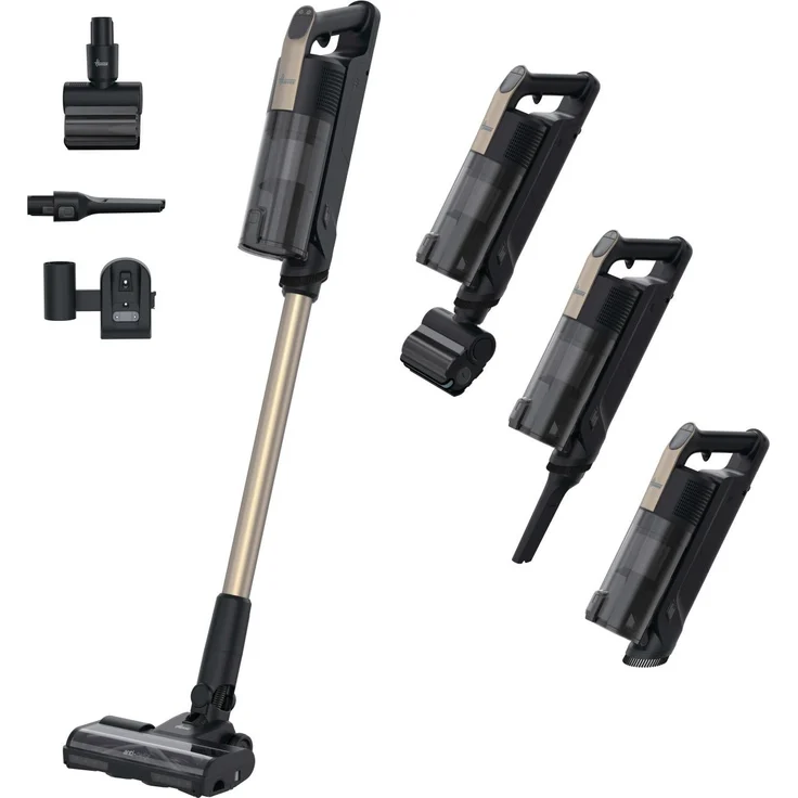 Hoover HF310P 011, 2-in-1-Stabstaubsauger, Beutellos, Schwarz, HEPA-Filter, 60 Minuten Akku-Laufzeit, LED-Beleuchtung