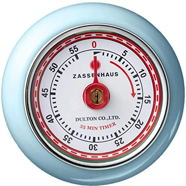 Zassenhaus Küchentimer SPEED , Blau, Ø 7 cm x 3 cm , Analoge Zeitanzeige mit Alarm-Funktion , Die Countdown-Uhr unterstützt bei der Zeitplanung beim Kochen oder Backen – Bild 2