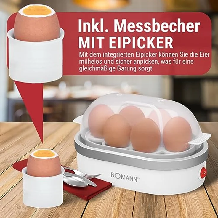 Bomann EK 5022 CB weiss Eierkocher – Bild 3