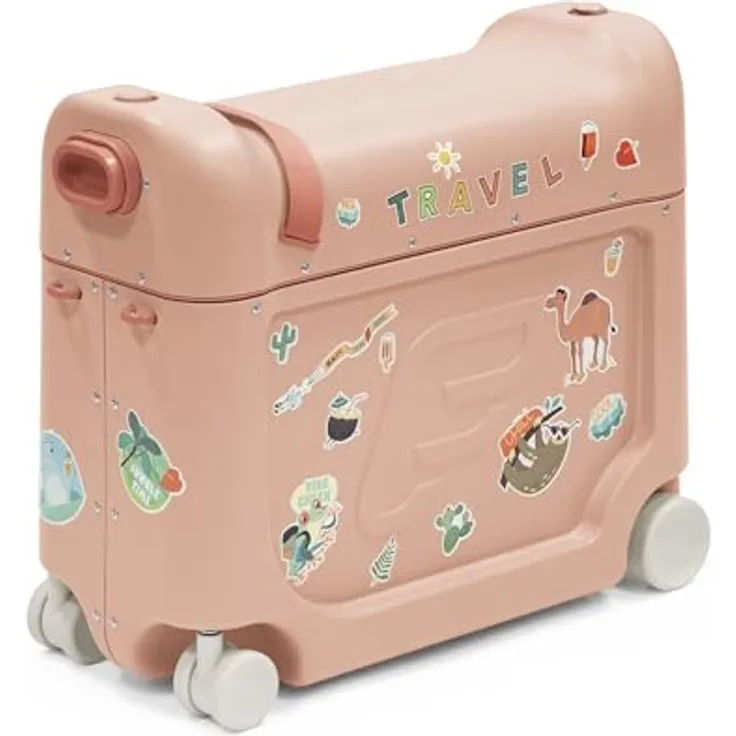 Stokke Kinderkoffer JetKids BedBox Aufsitzkoffer mit Bettfunktion, 4 Rollen, Als Handgepäck zulässig