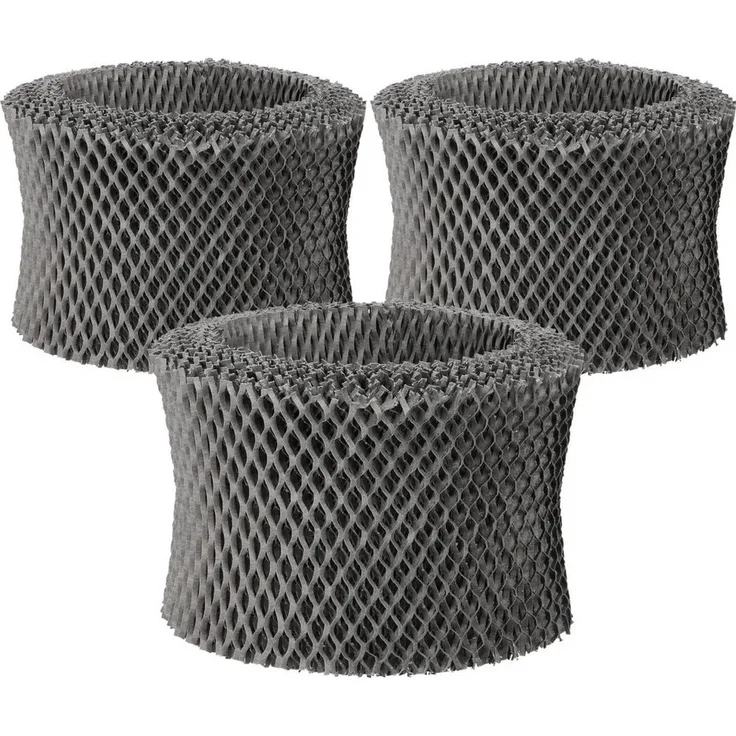 McFilter Befeuchtungsfilter 3x für Philips FY 2401 HU 4801, 12-lagige Wabenstruktur für hygienische Luftbefeuchtung, längere Haltbarkeit