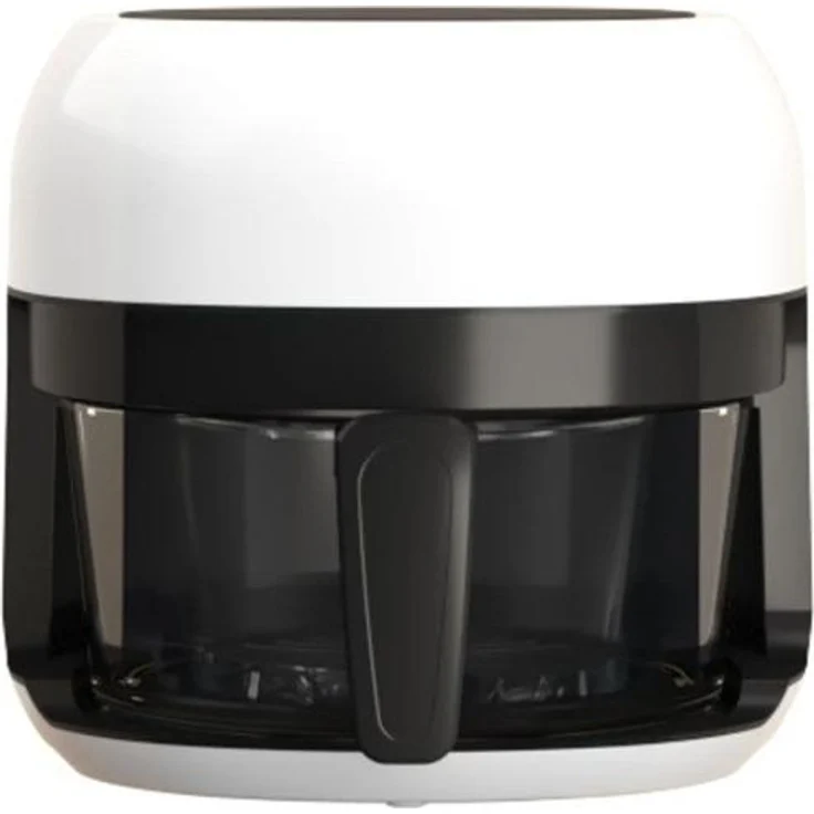 Sponge Air Fryer 4L, Heißluftfritteuse mit Kunststoff- und Glasgehäuse, weiß, 1000 W
