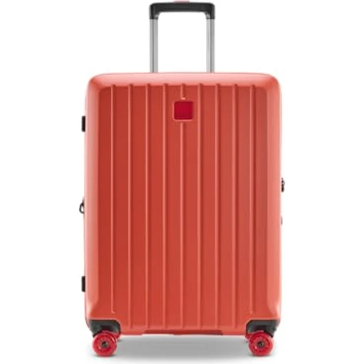 Stratic Buzz 4 Rollen Trolley M, 65 cm mit Dehnfalte, rot, 100% Polycarbonat, 45.5 cm x 26.5 cm x 65 cm – Bild 1