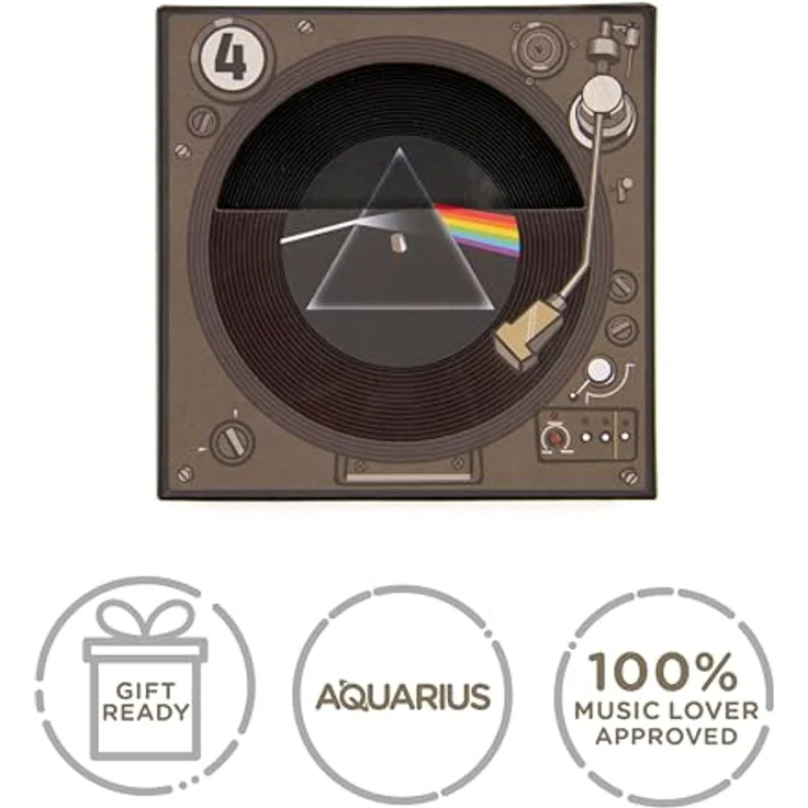 Aquarius SP1005 Pink Floyd Untersetzer aus Vinyl, Medium, mehrfarbig – Bild 8