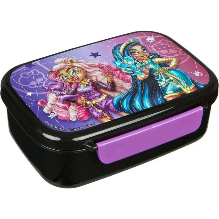 Monster High Lunchbox Brotdose, farbenfrohe Brotdose für Schule, Picknick & Ausflüge mit sicherem Verschluss