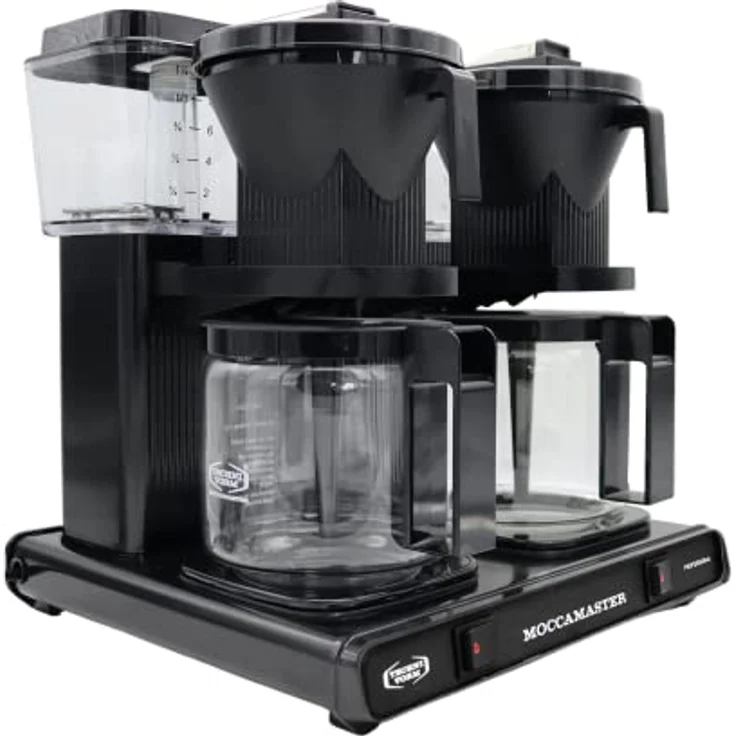 Moccamaster KBG744 Filter Kaffee Maschine Glas, 2 x 1.25 Liter, 59367, Schwarz – Bild 5
