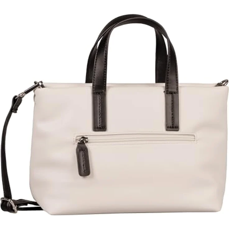 TOM TAILOR Shopper Thessa, aus glattem Kunstleder mit leichter Wattierung in geometrischen Styles, kühles Farbspektrum – Bild 3
