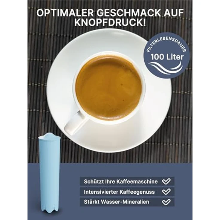 Comedes Wasserfilter 3er Set einsetzbar statt Jura Claris Blue, Zubehör für Jura Kaffeemaschinen, natürliche Aktivkohle und Ionentauscher, passend für Jura Impressa, ENA Micro, ENA, Giga – Bild 6
