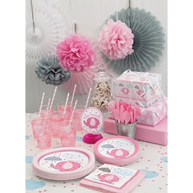 servietten Babyparty rosa 33 x 33 cm 16 Stück – Bild 4