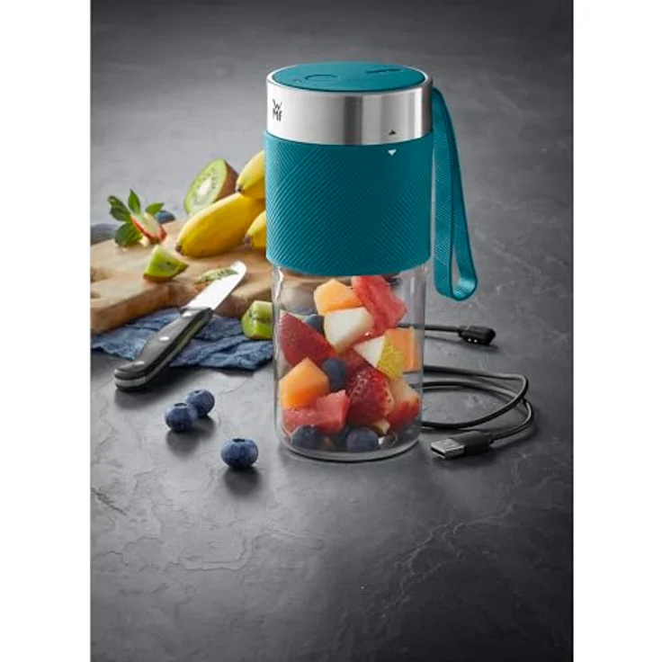 WMF KÜCHENminis Mix on the Go, tragbarer Smoothie-Maker mit 300 ml Behälter, 20.000 U/min, wiederaufladbarer Akku, 50 W – Bild 2