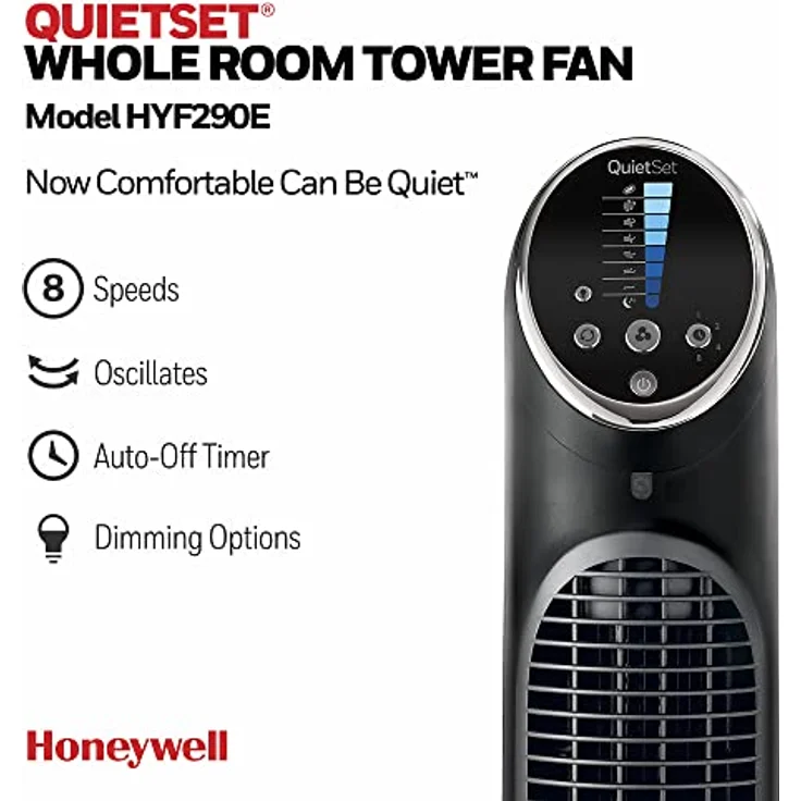 Honeywell HYF290E4 Quiet-Set Turmventilator (mit Fernbedienung, 1 Stück) - Preisvergleich – Bild 2
