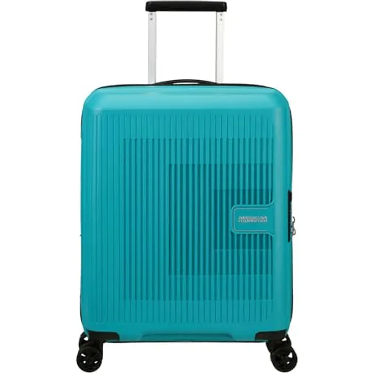 American Tourister Aerostep - 4-Rollen-Kabinentrolley 55 cm erw., Polypropylen, schwarz