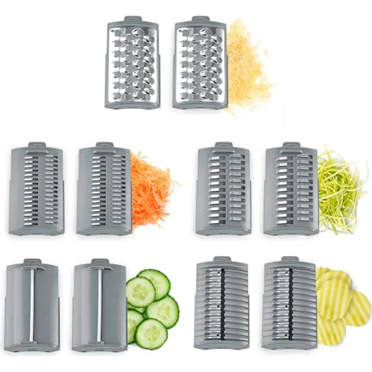 Caso MultiSlicer elektrische Reibe, 80 W Küchenreibe in Schwarz mit vielseitigen Schneideoptionen – Bild 7