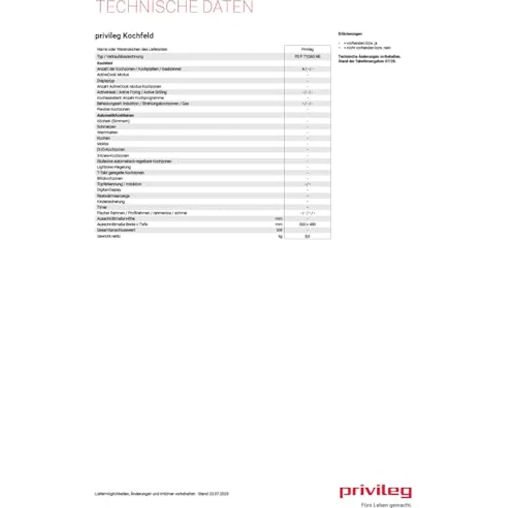 Privileg PS F 71Q60 NE, Induktions-Kochfeld 60 cm mit 4 Kochzonen, Booster-Funktion, Touch-Control, kindersicher, rahmenlos, Timer und Abschaltautomatik – Bild 5