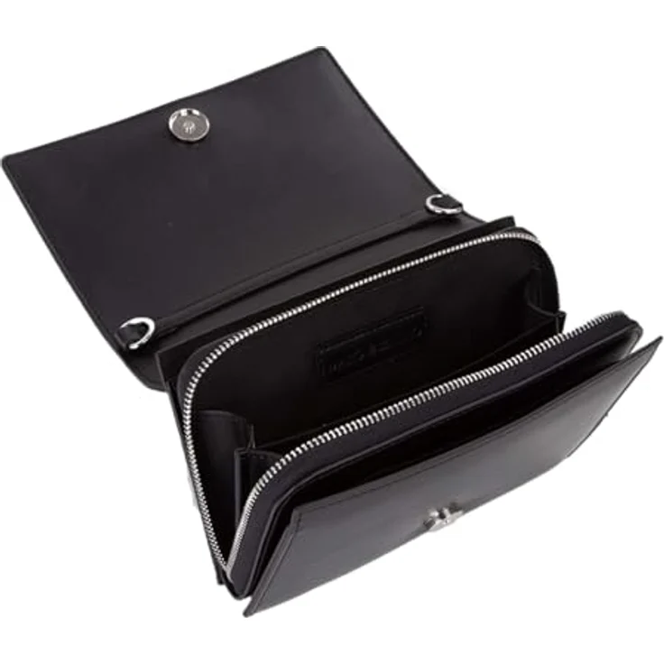 Valentino Ember Umhängetasche, 20 cm, schwarz, 100% Polyurethan – Bild 4