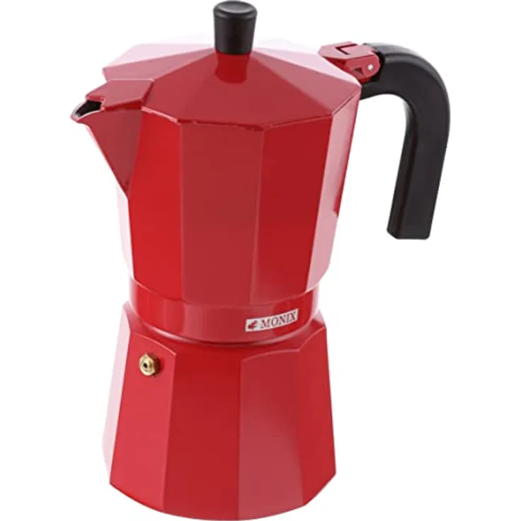 Monix Fresa Mokkakannen, Aluminium, erdbeer, 11 cm, 9-Einheiten – Bild 2