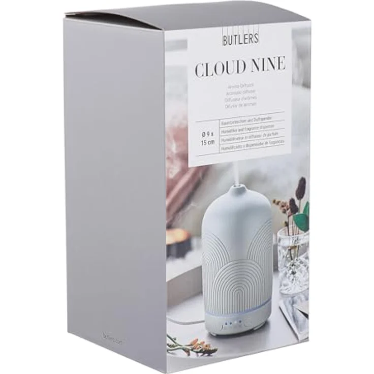 BUTLERS Diffuser CLOUD NINE Aroma Diffuser Regenbogen, 16cm mit integrierter Timer Funktion - Preisvergleich – Bild 6