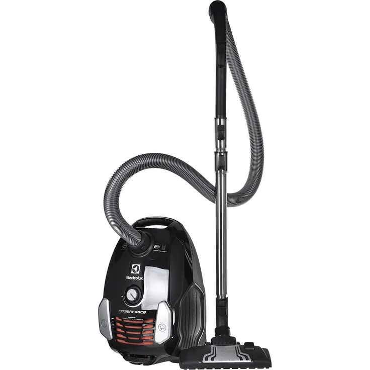 Electrolux VACUUM CLEANER EPF63EB-S, Bodenstaubsauger mit 700 Watt, Hygienefilter, Staubbeutel-Füllstandanzeige, 6 m Kabel, schwarz