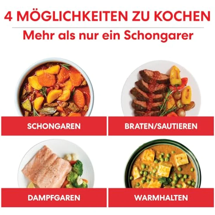 Instant Pot Superior Slow Cooker/Schongarer, 7.1L Multikocher Schwarz – 4 Kochfunktionen, Spülmaschinengeeignet 800W – Bild 2
