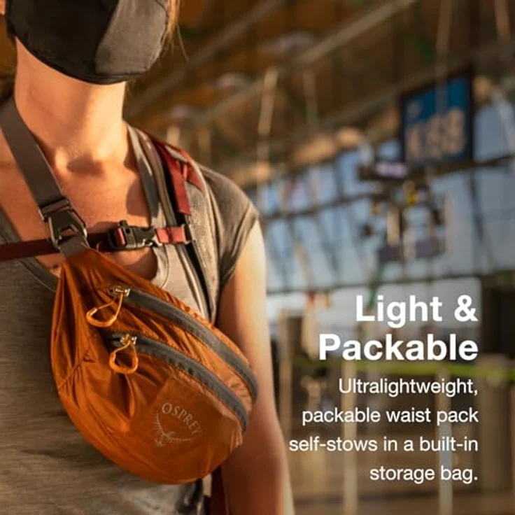 Osprey Ultralight Stuff Waist Pack, Gürteltasche 31 cm x 10 cm x 11 cm, 100% Nylon, petrol – Bild 3