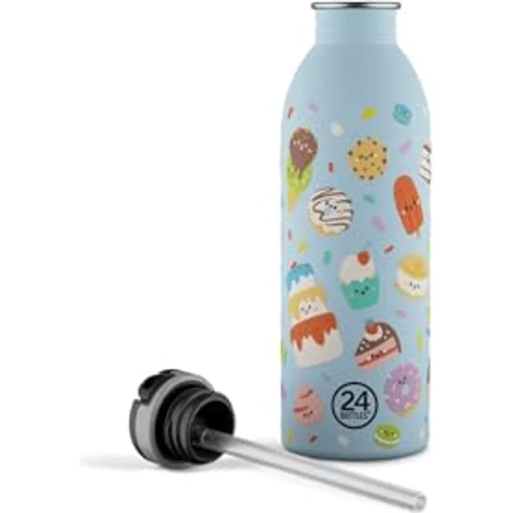24 Bottles Urban Bottle Kids, leichte Edelstahl-Trinkflasche für Kinder, emissionsfreies Design – Bild 4