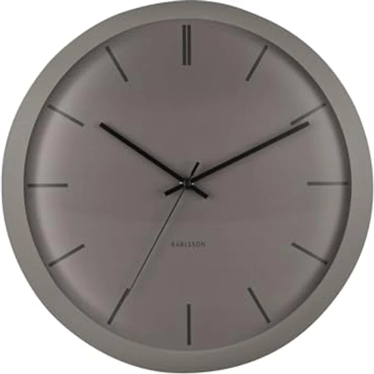 Karlsson Wanduhr Nirvana Globe, Dunkelgrau, Ø40cm, runde Eisen-Wanduhr für modernes Wohnzimmer – Bild 1
