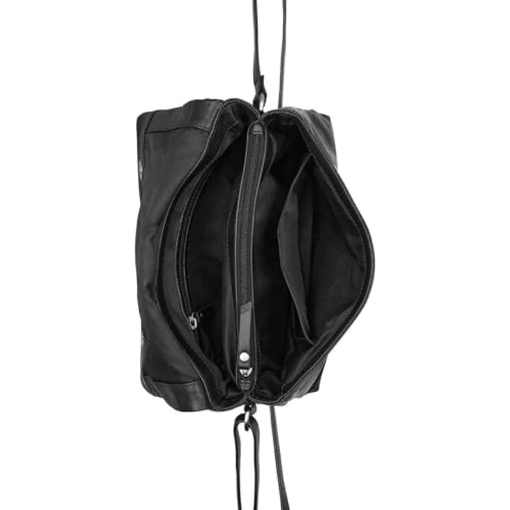 Burkely Nalan Umhängetasche, 27 cm, aus 100% Leder, schwarz – Bild 4