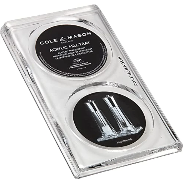 Cole & Mason Acryl Mühlen Tablett, Clear, 17 x 11 x 24,5 cm – Bild 4