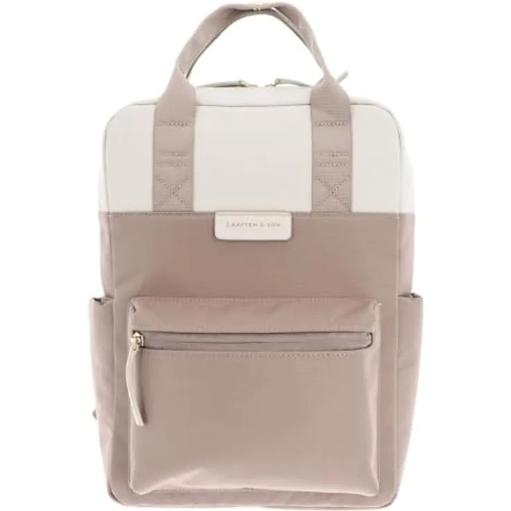 Kapten & Son Bergen City Rucksack, 33,5 cm, grau, 100% PET, 23,5 cm x 9,5 cm