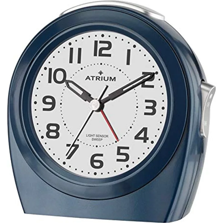 Atrium Quarzwecker A451-5, Wecker mit Autolight, Snooze-Funktion und flüsterleisem Betrieb, schwarz